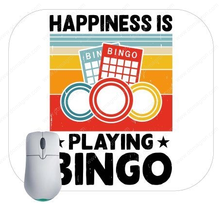 Happiness Is Playing Bingo Mouse Pad S-850