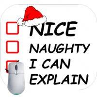 Nice, Naughty, I Can Explain Sarcastic Christmas Mouse Pad S-852