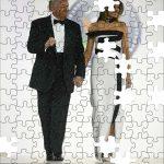 Donald Trump and Melania Trump at 2024 Presidential Inauguration Ball Puzzle