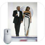 Donald Trump and Melania Trump at 2024 Presidential Inauguration Ball Mouse Pad