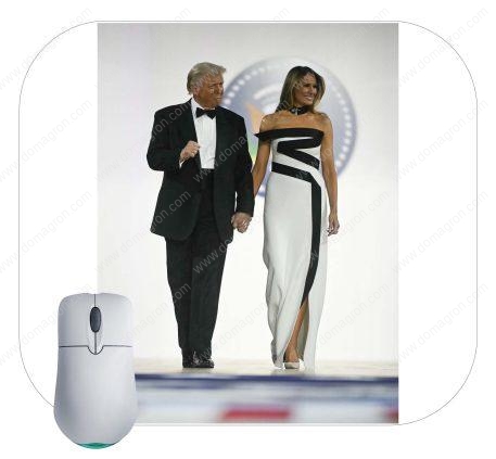 Donald Trump and Melania Trump at 2024 Presidential Inauguration Ball Mouse Pad