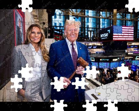 Trump At NYSE After Ringing Bell Puzzle