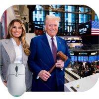Trump At NYSE After Ringing Bell Mouse Pad