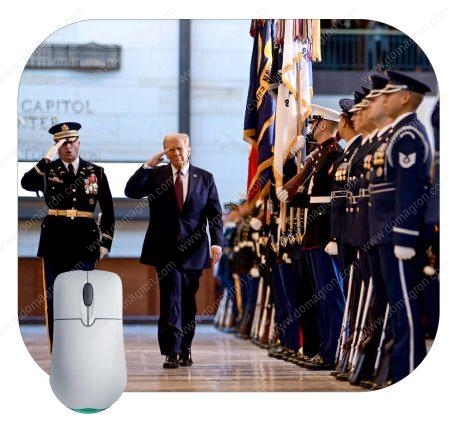 Military Visit During Trump's 2024 Inauguration Mouse Pad