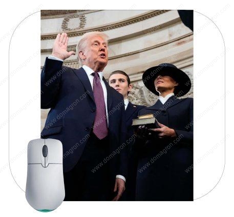 Donald Trump Taking His 2024 Presidential Oath Mouse Pad