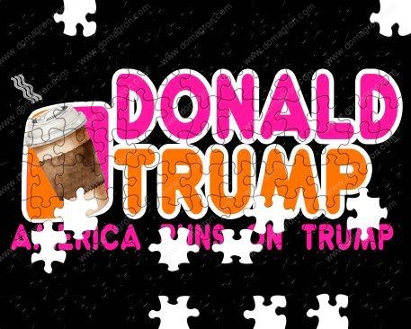 Donald Trump America Runs on Trump Puzzle T-870