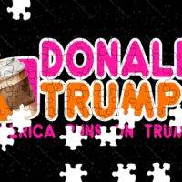 Donald Trump America Runs on Trump Jigsaw Puzzle T-870