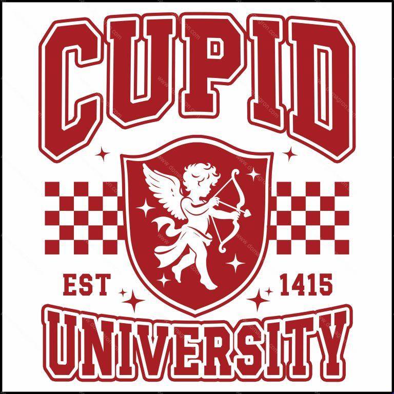 Cupid University Valentine's Direct to Film (DTF) Heat Transfer H-880