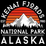 Kenai Fjords National Park Alaska Direct to Film (DTF) Heat Transfer K-867