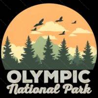 Olympic National Park Direct to Film (DTF) Heat Transfer K-884