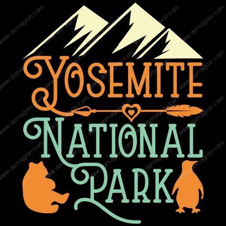 Yosemite National Park  Direct to Film (DTF) Heat Transfer K-864