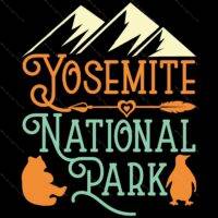 Yosemite National Park Direct to Film (DTF) Heat Transfer K-864