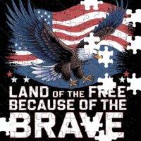 Land Of The Free Because Of The Brave Jigsaw Puzzle U-873