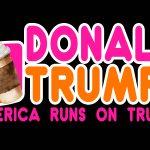 Donald Trump America Runs on Trump Metal Photo T-870