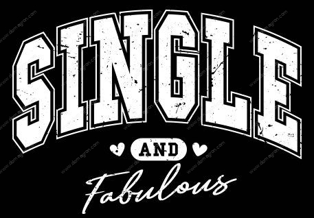 Single And Fabulous Valentine Metal Photo S-856