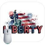 Liberty Flag Patriotic Mouse Pad U-862