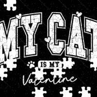 My Cat Is My Valentine Jigsaw Puzzle H-872