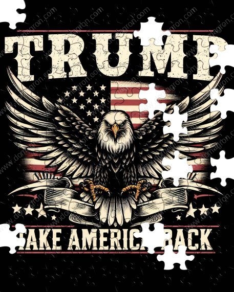 Trump Take America Back Eagle Puzzle T-865