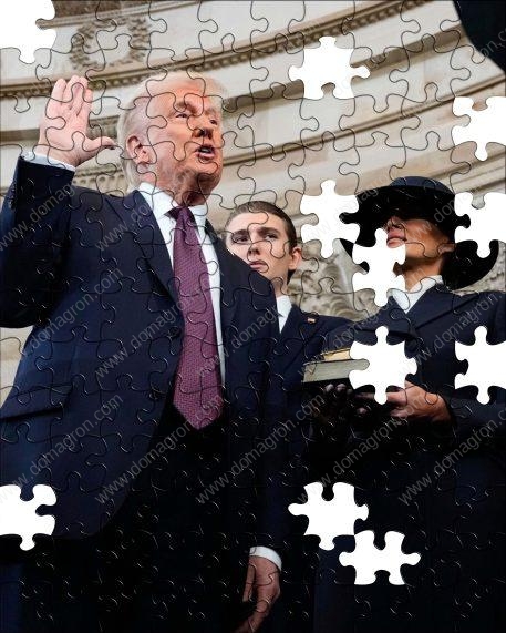 Donald Trump Taking His 2024 Presidential Oath Puzzle