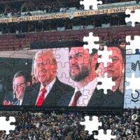 Trump, Vance, Musk at 2024 Army Navy Game Monitor Jigsaw Puzzle