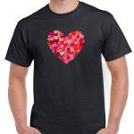 Brushstroke Valentine's Day Heart Shirt H-876