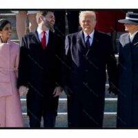 Trump, Vance and Spouses At Inauguration License Plate