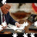 Trump Signing Day 1 Executive Order Jigsaw Puzzle
