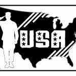 Saluting Soldier USA License Plate U-889