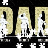 Dad The Veteran The Myth The Legend Jigsaw Puzzle U-893