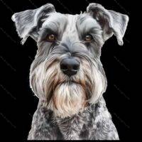 Miniature Schnauzer Dog Lover Direct to Film (DTF) Heat Transfer D-902