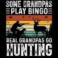 Real Grandpas Go Hunting Direct to Film (DTF) Heat Transfer S-896