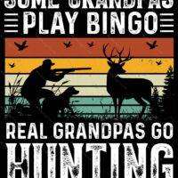 Real Grandpas Go Hunting Metal Photo S-896