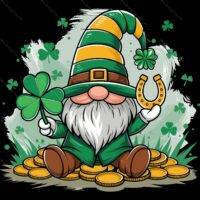 St. Patrick's Day Lucky Leprechaun Metal Photo H-913