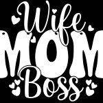 Wife Mom Boss Mother's Day Metal Photo F-895