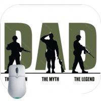 Dad The Veteran The Myth The Legend Mouse Pad U-893