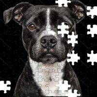 Bull Terrier Dog Lover Jigsaw Puzzle D-914