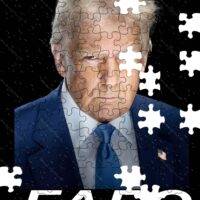 Trump FAFO 2024 Presidential Photo Jigsaw Puzzle T-904
