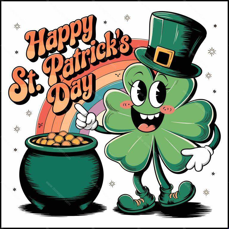 Happy St. Patrick's Day Direct to Film (DTF) Heat Transfer H-938