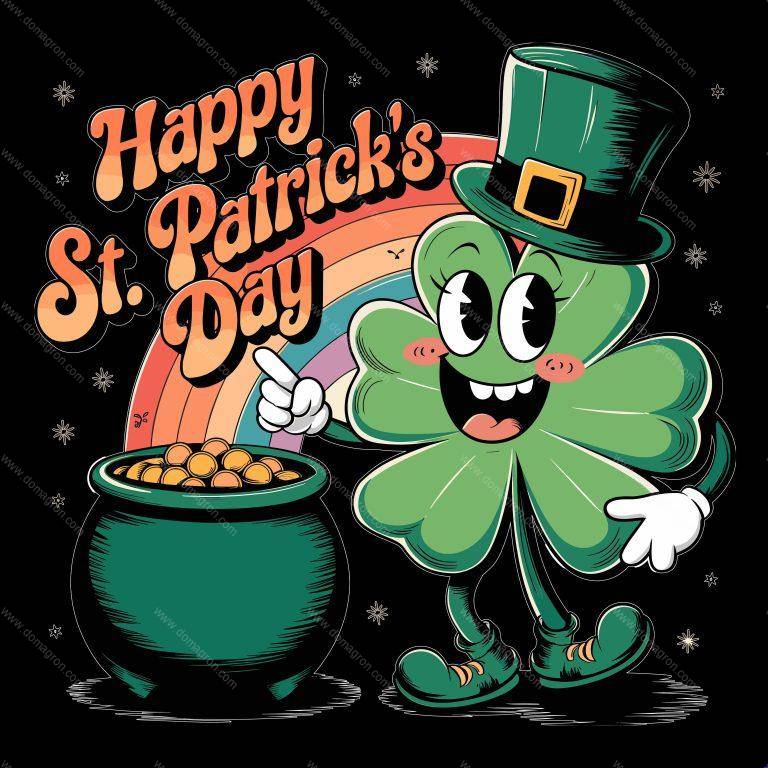 Happy St. Patrick's Day Direct to Film (DTF) Heat Transfer H-938