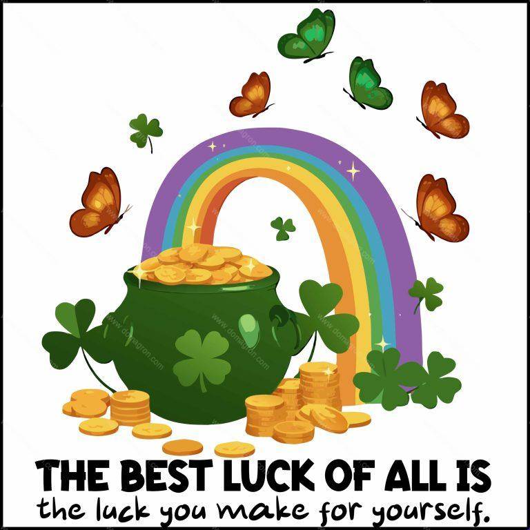 The Best Luck Of All Inspirational St. Patrick's Day Direct to Film (DTF) Heat Transfer H-941