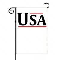 USA Patriotic Text Garden Flag U-918
