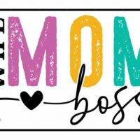 Wife Mom Boss Mother's Day License Plate F-943