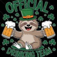 Official Drinking Team St. Patrick's Day Metal Photo H-932