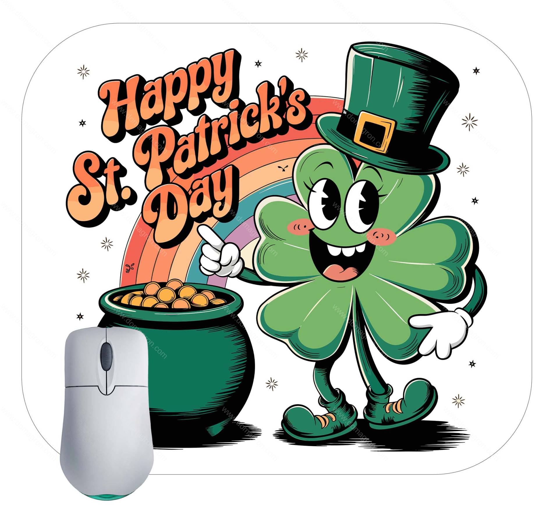 Happy St. Patrick's Day Mouse Pad H-938