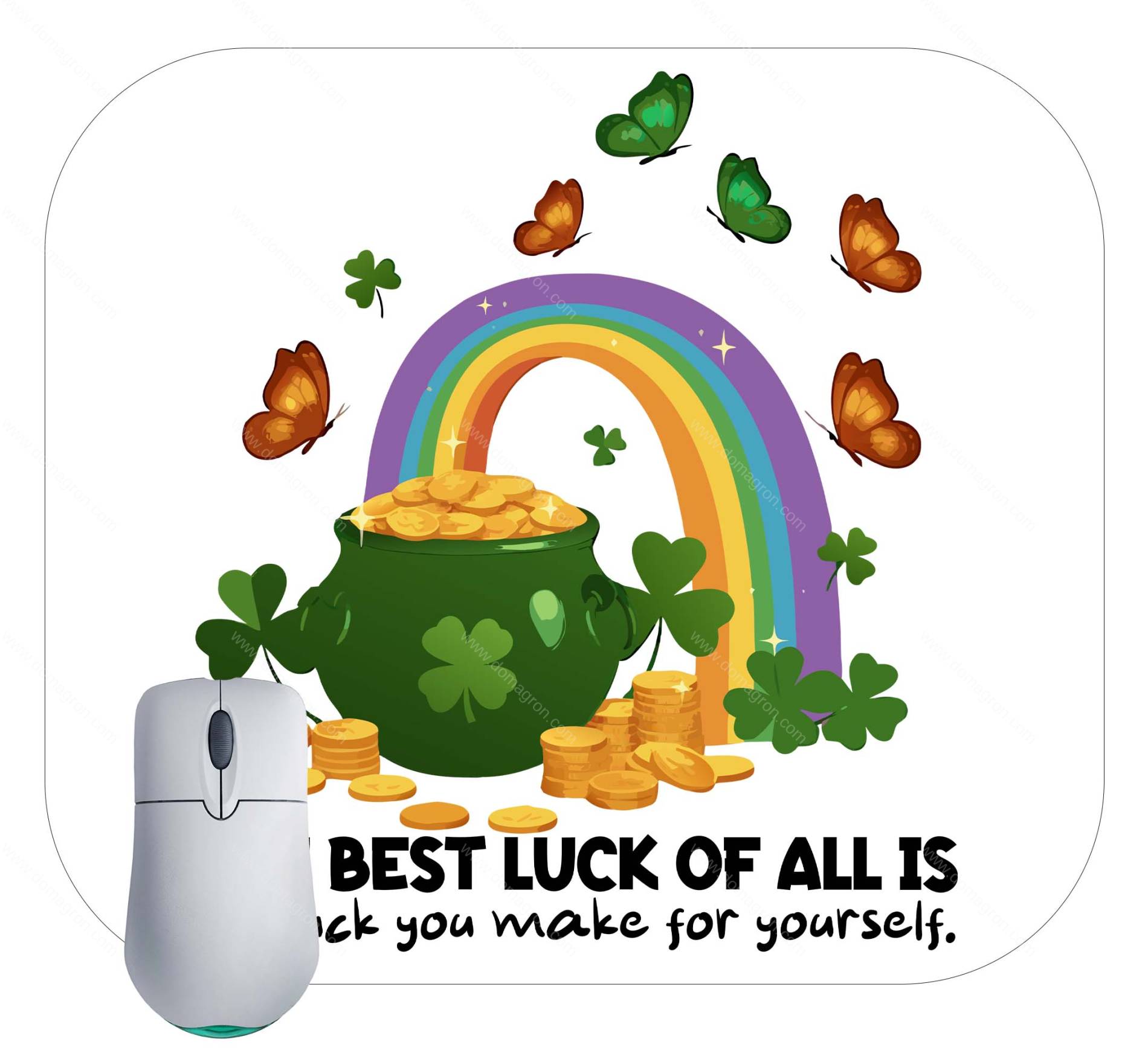 The Best Luck Of All Inspirational St. Patrick's Day Mouse Pad H-941