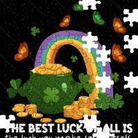 The Best Luck Of All Inspirational St. Patrick's Day Jigsaw Puzzle H-941