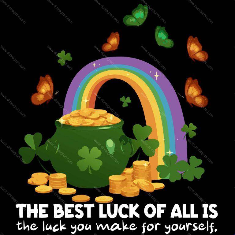 The Best Luck Of All Inspirational St. Patrick's Day Direct to Film (DTF) Heat Transfer H-941