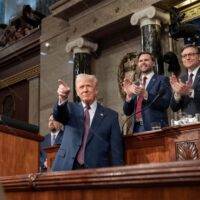 Trump 2025 Joint Congress Address Metal Photo