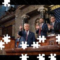 Trump 2025 Joint Congress Address Jigsaw Puzzle