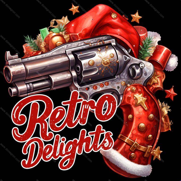 Retro Delights 2nd Amendment Christmas Direct to Film (DTF) Heat Transfer N-946